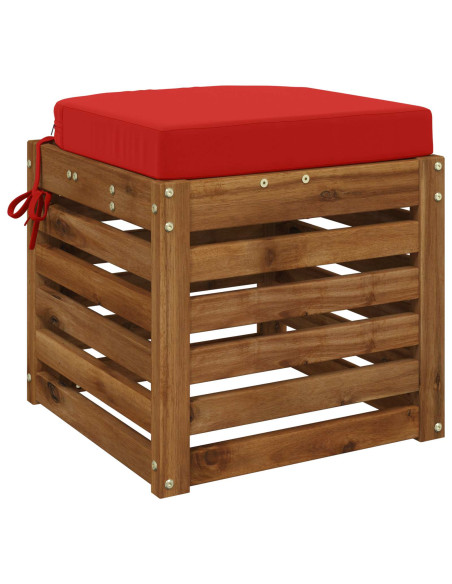 Cuscino per sedile a 1 pezzo SOEST 100% Poliestere Rosso