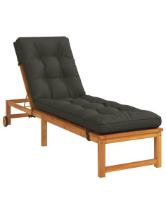 Cuscino per Lettino VIANEN 100% Poliestere Antracite 2