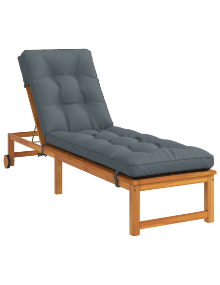 Cuscino per Lettino VIANEN 100% Poliestere Blu 200 x 55 x 8 cm