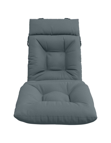 Cuscino per Lettino VIANEN 100% Poliestere Blu 200 x 60 x 8 cm