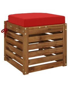 Cuscino per sedile a 1 pezzo SOEST 100% Poliestere Rosso 2