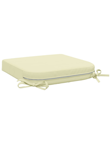 Cuscini per sedile a 4 pezzi SOEST 4 pcs 100% Poliestere Crema