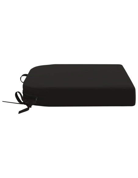 Cuscini per sedile a 4 pezzi SOEST 4 pcs 100% Poliestere Nero