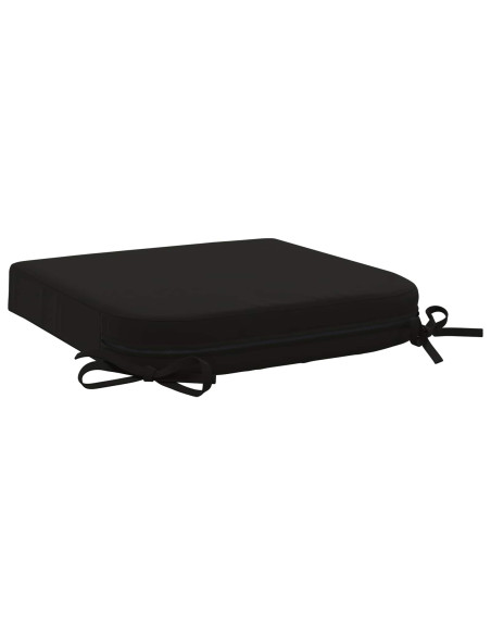 Cuscini per sedile a 4 pezzi SOEST 4 pcs 100% Poliestere Nero