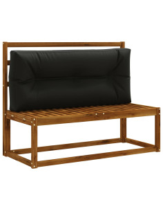 Cuscino per schienale di pallet VIANEN 100% Poliestere Nero 2