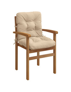 Cuscini per Sedia Alta in 4 Pezzi VIANEN 4 pcs 100% Poliestere 2