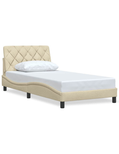 Giroletto senza Materasso Crema 100x200 cm in Tessuto