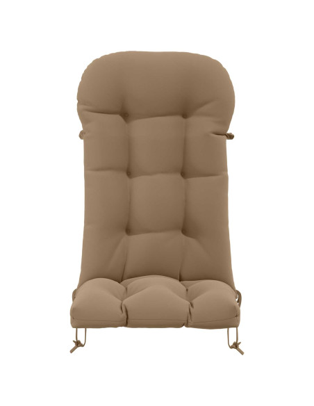 Cuscino per Lounger Sole PUTTEN 100% Poliestere Tortora