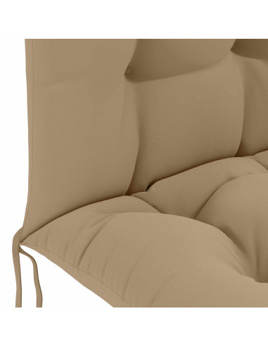 Cuscino per Lounger Sole PUTTEN 100% Poliestere Tortora