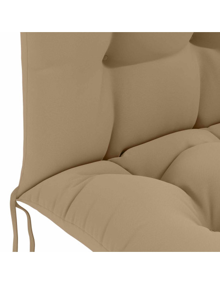 Cuscino per Lounger Sole PUTTEN 100% Poliestere Tortora