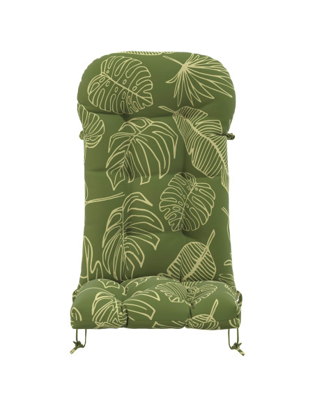 Cuscino per Lounger Sole PUTTEN 100% Poliestere Design a foglia