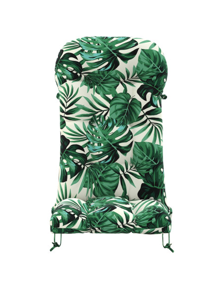 Cuscino per Lounger Sole PUTTEN 100% Poliestere Motivo a Foglie