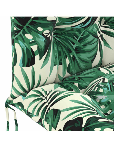 Cuscino per Lounger Sole PUTTEN 100% Poliestere Motivo a Foglie