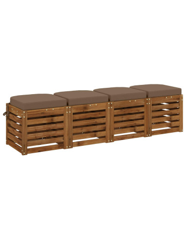 Cuscini per sedile a 4 pezzi SOEST 4 pcs 100% Poliestere
