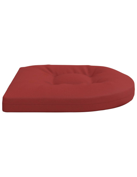 Cuscini per Sedia in 4 Pezzi 4 pz 100% Poliestere Rosso