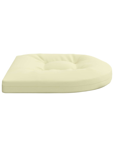 Cuscini per Sedia in 4 Pezzi 4 pz 100% Poliestere Crema