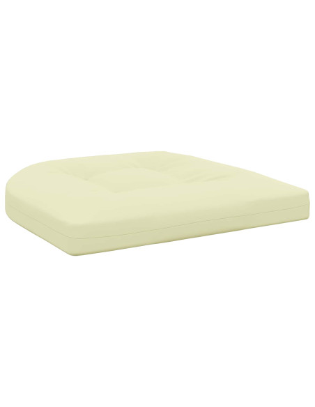 Cuscini per Sedia in 4 Pezzi 4 pz 100% Poliestere Crema