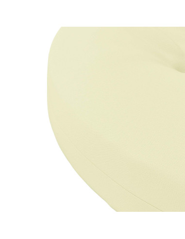 Cuscini per Sedia in 4 Pezzi 4 pz 100% Poliestere Crema