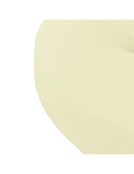Cuscini per Sedia in 4 Pezzi 4 pz 100% Poliestere Crema