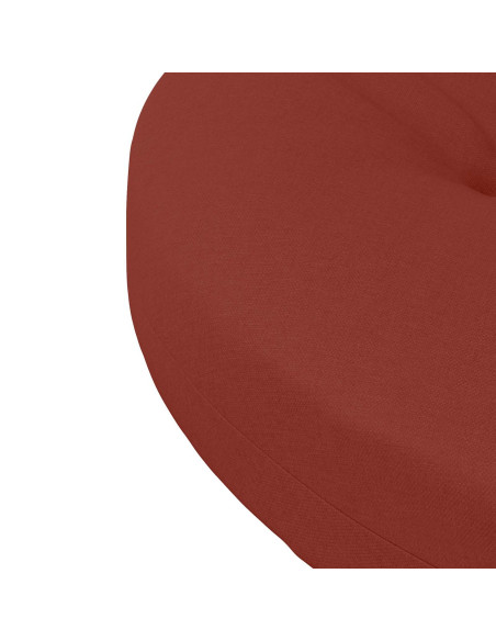 Cuscini per Sedia in 4 Pezzi 4 pz 100% Poliestere Rosso