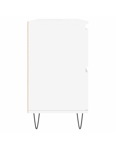Mobile da Bagno Bianco 80x33x60 cm in Legno Multistrato