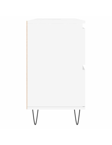 Mobile da Bagno Bianco 80x33x60 cm in Legno Multistrato