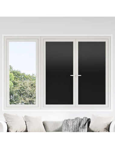 Pellicole per Vetri Statiche Smerigliate Nere 3pz in PVC