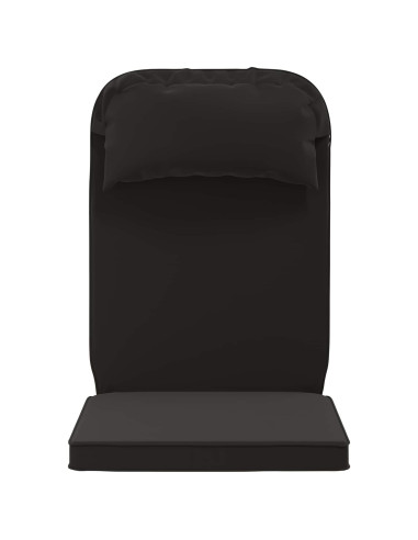 Cuscino per Lounger Sole 100% Poliestere Nero 55 x 124 x 5 cm
