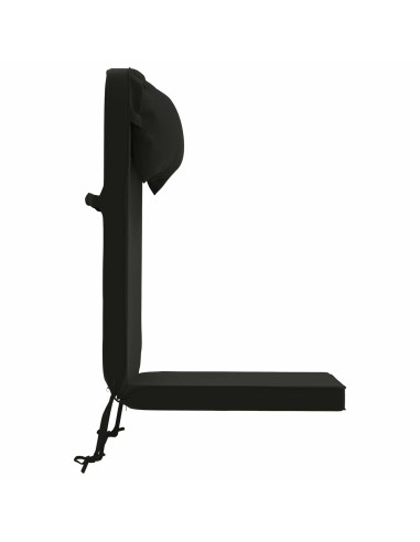 Cuscino per Lounger Sole 100% Poliestere Nero 55 x 124 x 5 cm