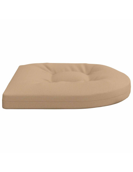 Cuscini per Sedia in 4 Pezzi 4 pz 100% Poliestere Sabbia