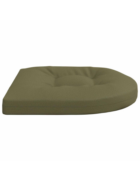 Cuscini per Sedia in 4 Pezzi 4 pz 100% Poliestere Verde Oliva
