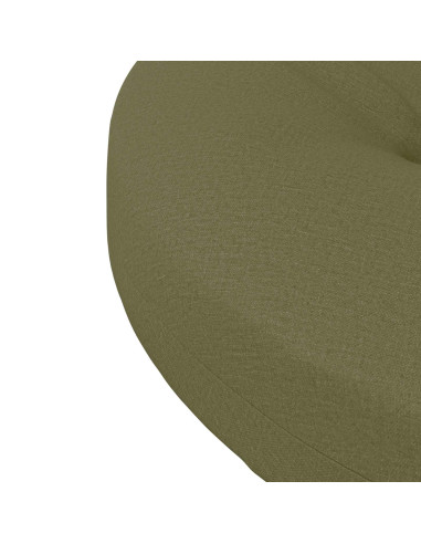 Cuscini per Sedia in 4 Pezzi 4 pz 100% Poliestere Verde Oliva