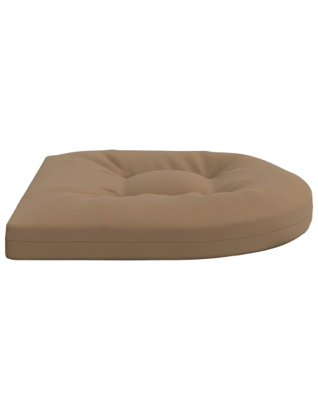 Cuscini per Sedia in 4 Pezzi 4 pz 100% Poliestere Tortora