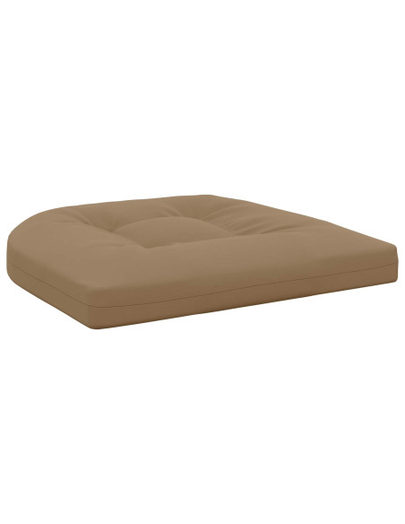 Cuscini per Sedia in 4 Pezzi 4 pz 100% Poliestere Tortora