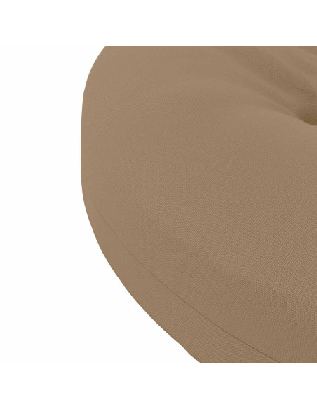 Cuscini per Sedia in 4 Pezzi 4 pz 100% Poliestere Tortora