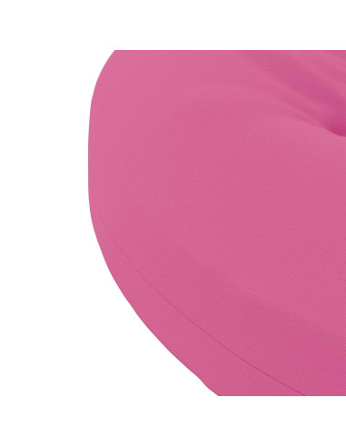 Cuscini per Sedia in 4 Pezzi 4 pz 100% Poliestere Rosa