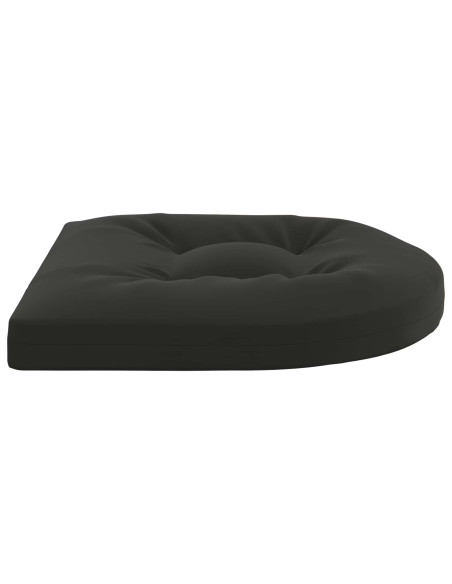 Cuscini per Sedia in 4 Pezzi 4 pz 100% Poliestere Nero