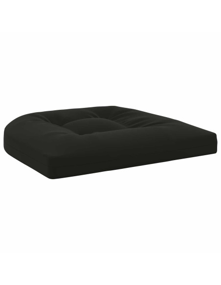 Cuscini per Sedia in 4 Pezzi 4 pz 100% Poliestere Nero