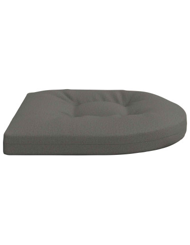 Cuscini per Sedia in 4 Pezzi 4 pz 100% Poliestere Grigio
