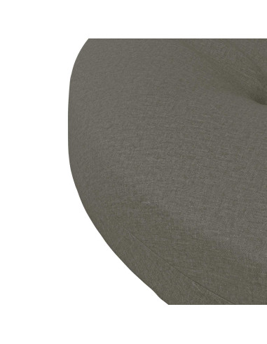 Cuscini per Sedia in 4 Pezzi 4 pz 100% Poliestere Grigio