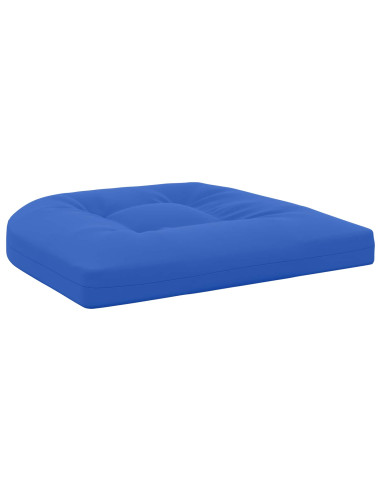 Cuscini per Sedia in 4 Pezzi 4 pz 100% Poliestere Blu Reale