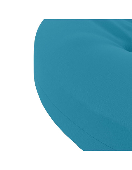 Cuscini per Sedia in 4 Pezzi 4 pz 100% Poliestere Azzurro
