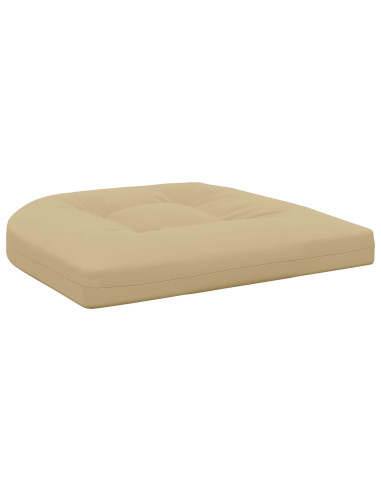 Cuscini per Sedia in 4 Pezzi 4 pz 100% Poliestere Beige