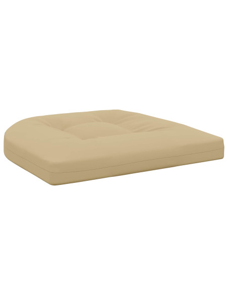 Cuscini per Sedia in 4 Pezzi 4 pz 100% Poliestere Beige
