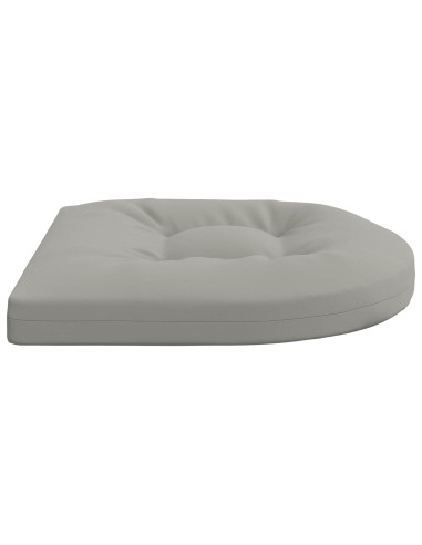 Cuscini per Sedia in 4 Pezzi 4 pz 100% Poliestere Grigio