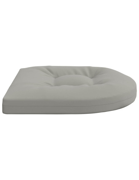 Cuscini per Sedia in 4 Pezzi 4 pz 100% Poliestere Grigio