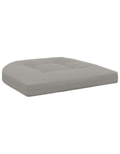 Cuscini per Sedia in 4 Pezzi 4 pz 100% Poliestere Grigio
