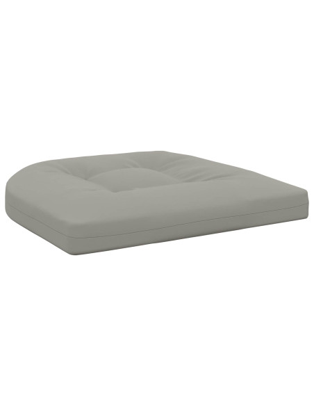 Cuscini per Sedia in 4 Pezzi 4 pz 100% Poliestere Grigio