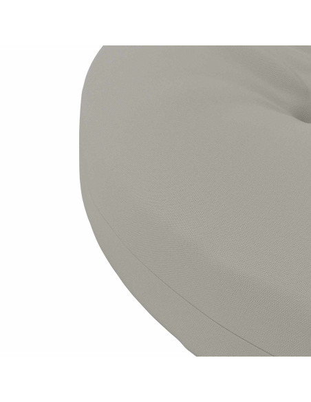 Cuscini per Sedia in 4 Pezzi 4 pz 100% Poliestere Grigio
