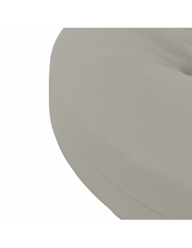 Cuscini per Sedia in 4 Pezzi 4 pz 100% Poliestere Grigio